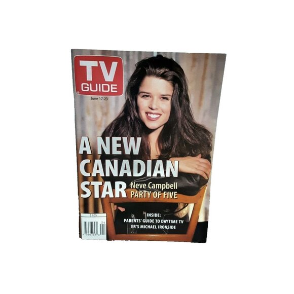 TV Guide June 1995 Neve Campbell Party Of Five Oshawa Peterborough Edition - Picture 1 of 1